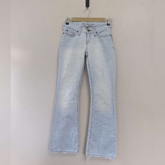 Vintage Abercrombie & Fitch Y2k  Madison Low-rise Bootcut Jeans Light Wash - Picture 1 of 15